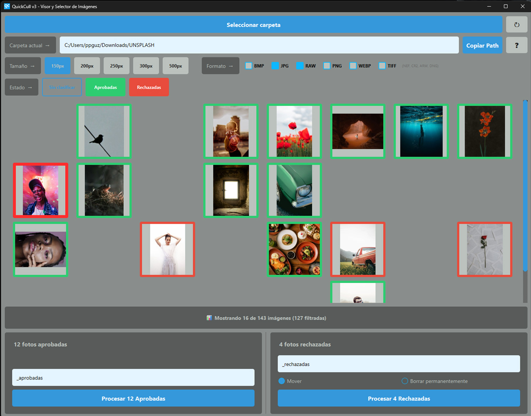 Preview de QuickCull v3